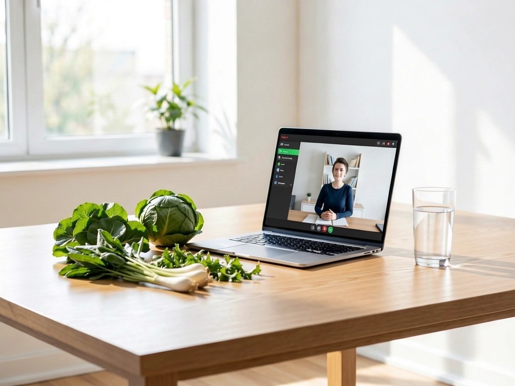 Online Beratungs-Setting bei Gesundheitsexpertise